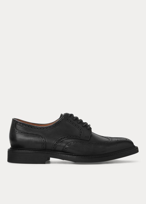 Polo Ralph Lauren Asher Læder Wingtip Sko Herre Danmark (ZNDJM0285)